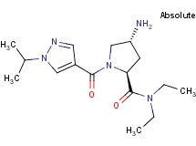 (2S,4R)-4-amino-N,N-diethyl-1-[(1-isopropyl-1H-pyrazol-4-yl)carbonyl]pyrrolidine-2-carboxamide