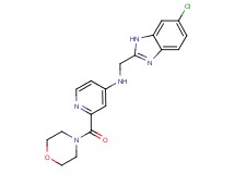 N-[(6-chloro-1H-benzimidazol-2-yl)methyl]-2-(4-morpholinylcarbonyl)-4-pyridinamine