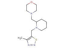 4-({1-[(4-methyl-1,2,3-thiadiazol-5-yl)methyl]-2-piperidinyl}methyl)morpholine