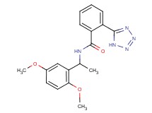 N-[1-(2,5-dimethoxyphenyl)ethyl]-2-(1H-tetrazol-5-yl)benzamide
