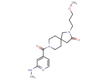 2-(3-methoxypropyl)-8-[2-(methylamino)isonicotinoyl]-2,8-diazaspiro[4.5]decan-3-one