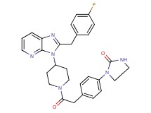 1-[4-(2-{4-[2-(4-fluorobenzyl)-3H-imidazo[4,5-b]pyridin-3-yl]-1-piperidinyl}-2-oxoethyl)phenyl]-2-imidazolidinone