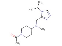 1-acetyl-N-[(4-isopropyl-4H-1,2,4-triazol-3-yl)methyl]-N-methylpiperidin-4-amine