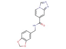 N-(1,3-benzodioxol-5-ylmethyl)[1,2,4]triazolo[4,3-a]pyridine-7-carboxamide