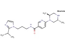 6-[(2S,5R)-2,5-dimethylpiperazin-1-yl]-N-[3-(2-isopropyl-1H-imidazol-1-yl)propyl]nicotinamide