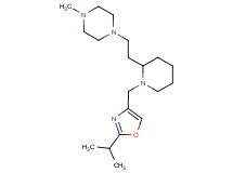 1-(2-{1-[(2-isopropyl-1,3-oxazol-4-yl)methyl]piperidin-2-yl}ethyl)-4-methylpiperazine