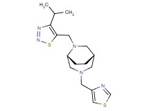 (1S*,5R*)-6-[(4-isopropyl-1,2,3-thiadiazol-5-yl)methyl]-3-(1,3-thiazol-4-ylmethyl)-3,6-diazabicyclo[3.2.2]nonane