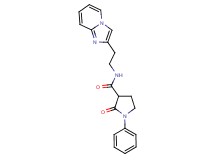 N-(2-imidazo[1,2-a]pyridin-2-ylethyl)-2-oxo-1-phenyl-3-pyrrolidinecarboxamide