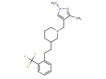 1-[(1,3-dimethyl-1H-pyrazol-4-yl)methyl]-3-{2-[2-(trifluoromethyl)phenyl]ethyl}piperidine