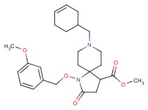 methyl 8-(3-cyclohexen-1-ylmethyl)-1-[(3-methoxybenzyl)oxy]-2-oxo-1,8-diazaspiro[4.5]decane-4-carboxylate