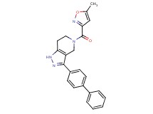 3-biphenyl-4-yl-5-[(5-methylisoxazol-3-yl)carbonyl]-4,5,6,7-tetrahydro-1H-pyrazolo[4,3-c]pyridine
