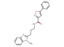 N-[3-(1-methyl-1H-benzimidazol-2-yl)propyl]-5-phenyl-3-isoxazolecarboxamide