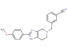 3-{[2-(4-methoxyphenyl)-1,4,6,7-tetrahydro-5H-imidazo[4,5-c]pyridin-5-yl]methyl}benzonitrile