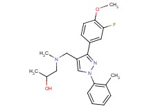 1-[{[3-(3-fluoro-4-methoxyphenyl)-1-(2-methylphenyl)-1H-pyrazol-4-yl]methyl}(methyl)amino]-2-propanol