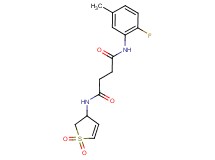 N-(1,1-dioxido-2,3-dihydro-3-thienyl)-N'-(2-fluoro-5-methylphenyl)succinamide