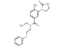 N-ethyl-4-methyl-3-(2-oxo-1-imidazolidinyl)-N-[2-(phenylthio)ethyl]benzamide
