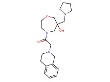 4-(3,4-dihydroisoquinolin-2(1H)-ylacetyl)-6-(pyrrolidin-1-ylmethyl)-1,4-oxazepan-6-ol
