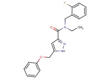 N-ethyl-N-(2-fluorobenzyl)-5-(phenoxymethyl)-1H-pyrazole-3-carboxamide