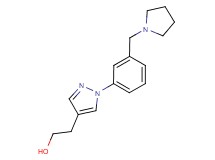 2-{1-[3-(pyrrolidin-1-ylmethyl)phenyl]-1H-pyrazol-4-yl}ethanol
