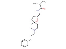 2-methyl-N-{[8-(3-phenylpropyl)-1-oxa-8-azaspiro[4.5]dec-2-yl]methyl}propanamide