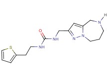 N-(5,6,7,8-tetrahydro-4H-pyrazolo[1,5-a][1,4]diazepin-2-ylmethyl)-N'-[2-(2-thienyl)ethyl]urea