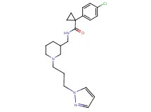1-(4-chlorophenyl)-N-({1-[3-(1H-pyrazol-1-yl)propyl]-3-piperidinyl}methyl)cyclopropanecarboxamide