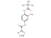 N-{4-[(2,2-dimethylpropanoyl)amino]-3-methylphenyl}-1H-1,2,4-triazole-5-carboxamide