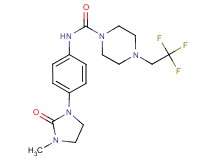 N-[4-(3-methyl-2-oxoimidazolidin-1-yl)phenyl]-4-(2,2,2-trifluoroethyl)piperazine-1-carboxamide