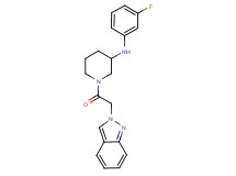 N-(3-fluorophenyl)-1-(2H-indazol-2-ylacetyl)-3-piperidinamine