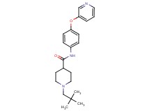 1-(2,2-dimethylpropyl)-N-[4-(3-pyridinyloxy)phenyl]-4-piperidinecarboxamide