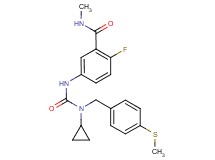 5-[({cyclopropyl[4-(methylthio)benzyl]amino}carbonyl)amino]-2-fluoro-N-methylbenzamide