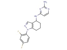 N~4~-[1-(2,4-difluorophenyl)-4,5,6,7-tetrahydro-1H-indazol-4-yl]pyrimidine-2,4-diamine