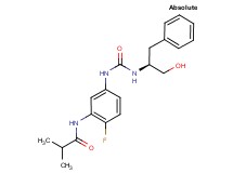 N-{5-[({[(1S)-1-benzyl-2-hydroxyethyl]amino}carbonyl)amino]-2-fluorophenyl}-2-methylpropanamide