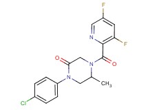 1-(4-chlorophenyl)-4-[(3,5-difluoro-2-pyridinyl)carbonyl]-5-methyl-2-piperazinone