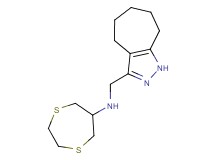 1,4-dithiepan-6-yl(1,4,5,6,7,8-hexahydrocyclohepta[c]pyrazol-3-ylmethyl)amine
