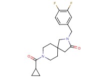 8-(cyclopropylcarbonyl)-2-(3,4-difluorobenzyl)-2,8-diazaspiro[4.5]decan-3-one