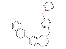 7-(3,4-dihydro-2-naphthalenyl)-4-[4-(2-pyrimidinyloxy)benzyl]-2,3,4,5-tetrahydro-1,4-benzoxazepine