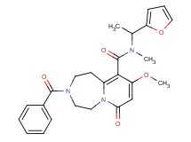 3-benzoyl-N-[1-(2-furyl)ethyl]-9-methoxy-N-methyl-7-oxo-1,2,3,4,5,7-hexahydropyrido[1,2-d][1,4]diazepine-10-carboxamide