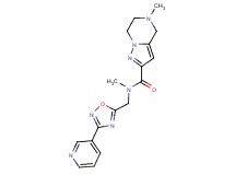 N,5-dimethyl-N-[(3-pyridin-3-yl-1,2,4-oxadiazol-5-yl)methyl]-4,5,6,7-tetrahydropyrazolo[1,5-a]pyrazine-2-carboxamide