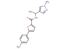 5-(4-methylphenyl)-N-[1-(1-methyl-1H-pyrazol-4-yl)ethyl]-2-furamide