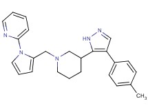 2-[2-({3-[4-(4-methylphenyl)-1H-pyrazol-5-yl]-1-piperidinyl}methyl)-1H-pyrrol-1-yl]pyridine