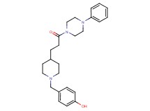 4-({4-[3-oxo-3-(4-phenyl-1-piperazinyl)propyl]-1-piperidinyl}methyl)phenol