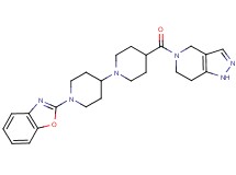 1'-(1,3-benzoxazol-2-yl)-4-(1,4,6,7-tetrahydro-5H-pyrazolo[4,3-c]pyridin-5-ylcarbonyl)-1,4'-bipiperidine