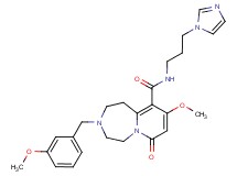 N-[3-(1H-imidazol-1-yl)propyl]-9-methoxy-3-(3-methoxybenzyl)-7-oxo-1,2,3,4,5,7-hexahydropyrido[1,2-d][1,4]diazepine-10-carboxamide