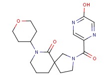 2-[(5-hydroxypyrazin-2-yl)carbonyl]-7-(tetrahydro-2H-pyran-4-yl)-2,7-diazaspiro[4.5]decan-6-one