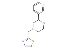 2-pyridin-3-yl-4-(1,3-thiazol-2-ylmethyl)morpholine