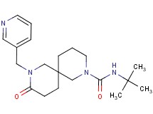 N-(tert-butyl)-9-oxo-8-(3-pyridinylmethyl)-2,8-diazaspiro[5.5]undecane-2-carboxamide