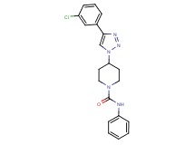 4-[4-(3-chlorophenyl)-1H-1,2,3-triazol-1-yl]-N-phenylpiperidine-1-carboxamide
