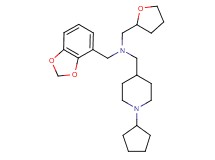 (1,3-benzodioxol-4-ylmethyl)[(1-cyclopentyl-4-piperidinyl)methyl](tetrahydro-2-furanylmethyl)amine