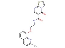 N-{2-[(2-methylquinolin-8-yl)oxy]ethyl}-5-oxo-5H-[1,3]thiazolo[3,2-a]pyrimidine-6-carboxamide